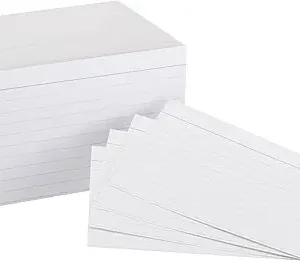 Heavy Weight Ruled Index Cards for Studying and Note Taking